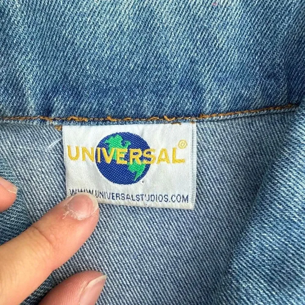 Vintage 90s Universal Studios Dr. Seuss Denim jean jacket
